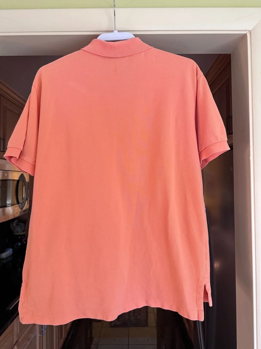 Vintage Polo Ralph Lauren Short Sleeve‎ Polo Shirt Orange Men Large Chest Pocket